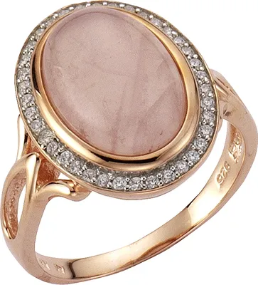 Produktbild von Zeeme Gemstones Ring 925/- Sterling Silber rot 062 (19,7) Rosenquarz rosa 360271733-1