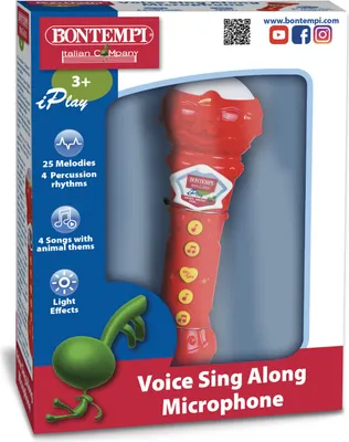 Produktbild von Bontempi Voice Sing-along Microphone, Spielzeug-Mikrofon, 3 Jahr(e), AAA, Mehrfarbig