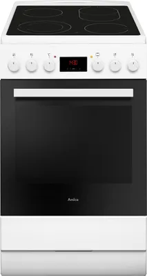 Produktbild von Amica SHC 903 001 W, Standherd Elektro, 50 cm, Fine Design, Weiß, SensorControlPlus Timer, MF9, Umluft,