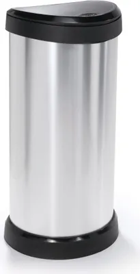 Produktbild von Curver Decobin 40l, 40 l, Rund, Kunststoff, Silber, Kunststoff, Terrasse