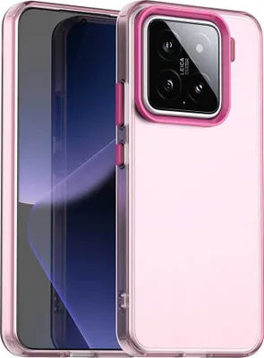 Obrázek produktu pro Pouzdro pro Xiaomi 15 Pro, tenké poloprůhledné matné nárazuvzdorné pouzdro na telefon Červený