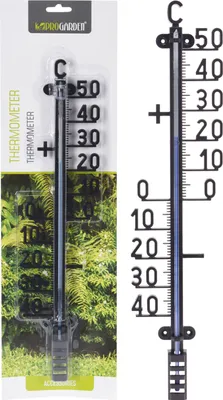 Produktbild von Pro Garden Garten-/Ausenthermometer - L40 cm - schwarz - Polypropylen