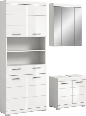 Produktbild von xonox.home Scout Badkombination B/H/T: 149x191x34 cm in weiß Nachbildung