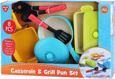 Zdjęcie produktu dla Zestaw przyborów kuchennych Playgo do grilla dla lalek 8 elementów