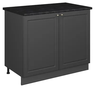 Produktbild von Spülenunterschrank Vicco Fame-Line Anthrazit-Gold Landhaus/Anthrazit 100 cm, AP Anthrazit, Model 61926