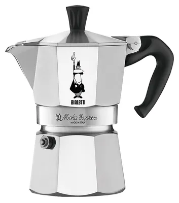 Produktbild von Bialetti Moka Express, Mokka-Kanne, 0,23 l, Aluminium, Aluminium, 4 Tassen, Moka Express