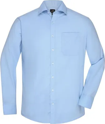 Produktbild von Men's Shirt Longsleeve Micro-Twill light-blue, Gr. M