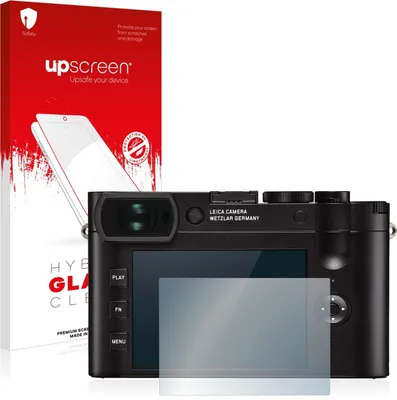 Produktbild von upscreen Schutzglas für Leica Q2 Schutzfolie Panzer Folie Glas Display Schutz klar