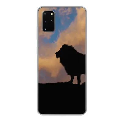 Produktbild von MuchoWow® Handyhülle Schutzhülle Hülle für Samsung Galaxy S20 Plus Löwe - Sonnenuntergang - Wild Silikon Softcase Handy Hülle - Hartschale