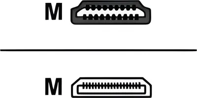 Produktbild von Equip HDMI HS Ethernet 1.4 A-C St/St 1.0m 4K30Hz HDR sw Polybeutel