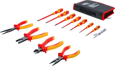 Imagen del producto de Juego de pinzas/destornilladores VDE de la marca BGS technic, peso: 1,7 kg