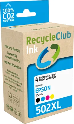 Produktbild von RecycleClub Kompatible Patrone für Epson T02W6 502 XL Multipack K10608RC