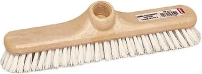 Immagine prodotto di Scrubber in nylon con manico in legno, 29 cm, nero, effetto legno, serie Performante