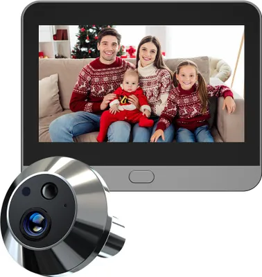 Image de Sonnette ZELURXX avec caméra HD, grand angle 140°, vision nocturne, détecteur de mouvement, Wi-Fi, audio bidirectionnel – Interphone vidéo intelligent pour votre domicile