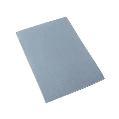 Immagine prodotto di HOMESCAPES Lenzuolo per culla senza elastico - Lenzuolo per culla in flanella blu, 100x150 cm