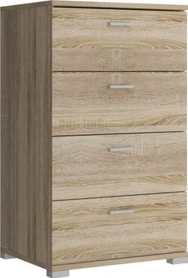 Produktbild von Furniture24 Kommode 50 cm breit mit 4 Schubkästen Sonoma Eiche