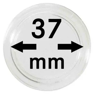 Produktbild von Lindner 2251037 Münzkapseln 37 mm-100er Pack