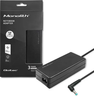Obrázek produktu pro Napájecí adaptér/měnič Qoltec 51555 Indoor 65 W černý