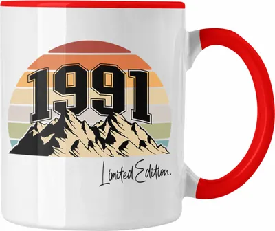 Produktbild von Trendation - 30. Geburtstag Tasse Frau Mann Geschenk 30er 30 Mutter Vater Männer Frauen Lustig Geschenke Geschenkidee (Rot)