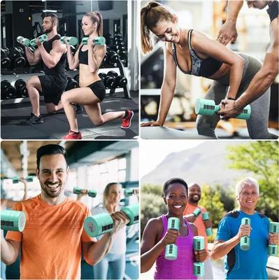 Zdjęcie produktu dla Regulowany zestaw hantli 45 kg - Hantle - Domowa siłownia - Trening siłowy