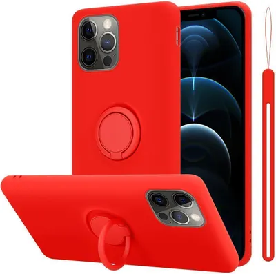 Immagine prodotto di Cadorabo Custodia per Apple iPhone 13 PRO MAX Custodia protettiva in rosso Custodia per telefono cellulare Custodia TPU Cover