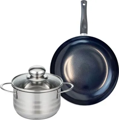 Immagine prodotto di Set composto da 1 padella da 24 cm e 1 casseruola da 16 cm Elo Prima Brillant