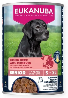 Obrázok produktu pre EUK Dog Can LC SR AB Beef&Pump 400 g – Mokré krmivo pre psov s hovädzím mäsom a tekvicou