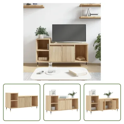 Produktbild von The Living Store TV-Schrank Sonoma-Eiche 100x35x55 cm Holzwerkstoff