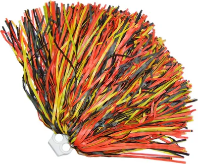 Produktbild von Cheerleader Pompon mit Ringgriff - 1 Stück | Schwarz Rot Gelb