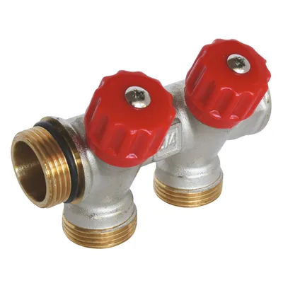 Image de SOMATHERM FOR YOU - Collecteur de distribution 2 sorties à portée conique easy lock 3/4ek avec vannes