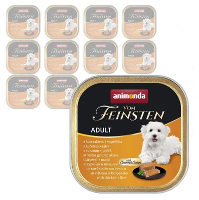Zdjęcie produktu dla Animonda Vom Feinsten Mokra Karma Dla Psa 11x150g Z Kurczakiem I Wątróbką