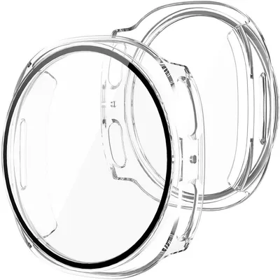 Produktbild von Stravo Schutzhülle mit Displayschutz passend für Samsung Galaxy Watch 9 40 mm / Watch 8 40 mm – Rundumschutz Hartschale – Transparent