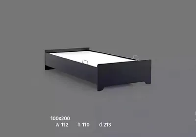 Obrázek produktu pro Postele Moderní designový nábytek dětské postele černé Dětská novinka