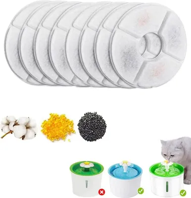 Produktbild von Katzenbrunnen Filter,Filter katzenbrunnen Trinkbrunnen für Katze Hunde 8 Stück
