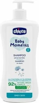 Produktbild von Chicco Baby Moments Haarshampoo 0m+, 500ml - Professionelle Pflege für zarte Babyhaut