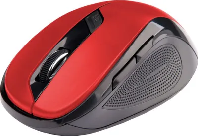 Immagine prodotto di C-TECH Mouse WLM-02/Ergonomico/Ottico/Destro/1 600 DPI/Usb senza fili/Nero-Rosso