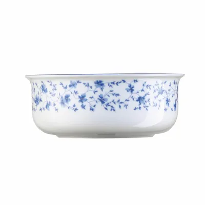 Obrázek produktu pro Arzberg Form 1382 mísa, kulatá, porcelánová mísa, servírovací mísa, salátová mísa, malá mísa, modré květy, porcelán, 20 cm, 41382-607671-13310
