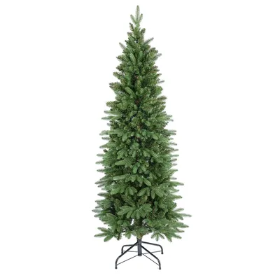 Produktbild von Salcar 180 cm Künstlich Weihnachtsbaum Schmal Tannenbaum Slim, mit 1022 Spitzen (600 PE & 422 PVC)