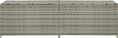 Produktbild von vidaXL Gartenbox Poly Rattan 200x50x60 cm Grau