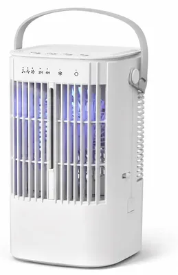 Productafbeelding van Draagbare tafelventilator, 8 watt, oplaadbare ventilator met luchtbevochtiger