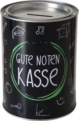 Produktbild von Spardose Gute Noten Kasse Schwarz 14 x 10 cm