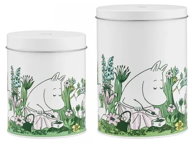 Produktbild von Muurla Gebäckdose Plätzchendose Mumin In the Garden (2-teilig)