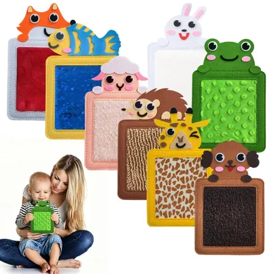 Immagine prodotto di Solidchoice - Set di 8 tappetini sensoriali per bambini