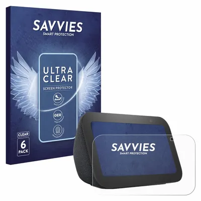 Produktbild von 6x Für Amazon Echo Show 5 (3. Gen.) Schutzfolie Savvies Displayschutz Display Schutz Folie Klar Transparent