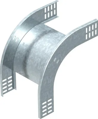 Produktbild von Obo Bettermann 7007071, Eckverbindungsbeschlag, Zink, 90°, 400 mm