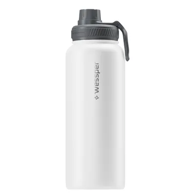 Immagine prodotto di Wessper Bottiglia termica in acciaio inossidabile 1000 ml, bottiglia isolante 1,0 l, colore bianco
