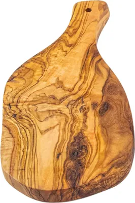 Produktbild von Holzschneidebrett-Set, handgefertigt, 28x13 cm, für BBQ, Käse, Brot