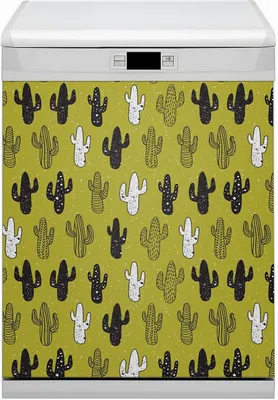 Produktbild von Küche Dekorative Magnete  Magnet Folie für Geschirrspüler 60x70 cm   - Kakteen