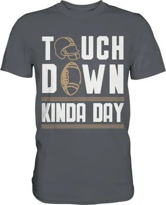 Produktbild von American Football Touchdown T-Shirt – Dark Grey / S