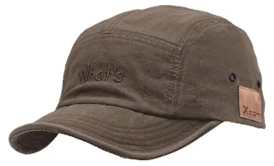 Productafbeelding van Baseballpet dames, katoen, korte klep, verstelbaar, kleur: koffie